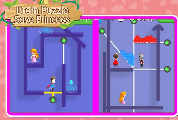 Brain Puzzle Save Princess MiniGame