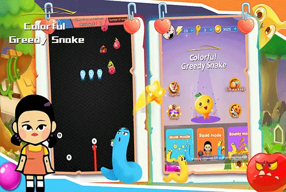 Colorful Greedy Snake MiniGame