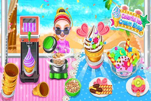 Colorful Ice Cream Shop MiniGame