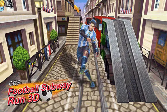 Football Subway Run 3D MiniGame