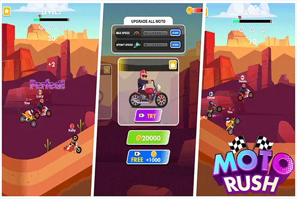 Moto Rush MiniGame