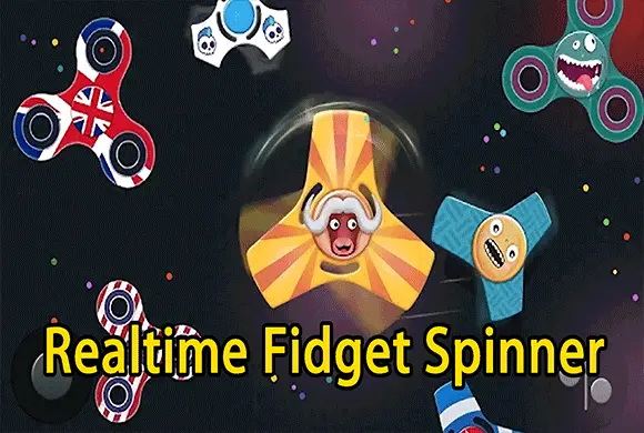 Realtime Fidget Spinner MiniGame